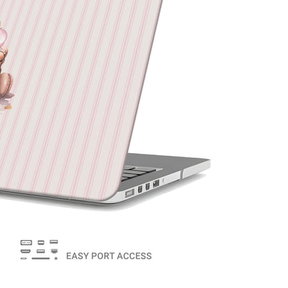 Slim MacBook protective case base with airflow vents and stabilising rubber feet