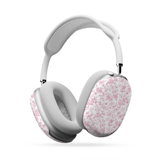 Pink Promise AirPods Max Case – romantic rose floral design with glossy finish, slim scratch-resistant protective cover for Apple AirPods Max headphones.