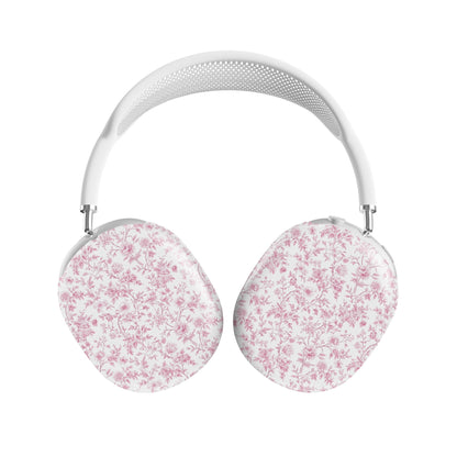 Pink Promise AirPods Max Case – romantic rose floral design with glossy finish, slim scratch-resistant protective cover for Apple AirPods Max headphones.