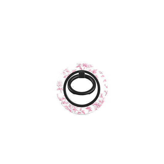 360 degree magnetic phone ring stand with romantic rose floral print