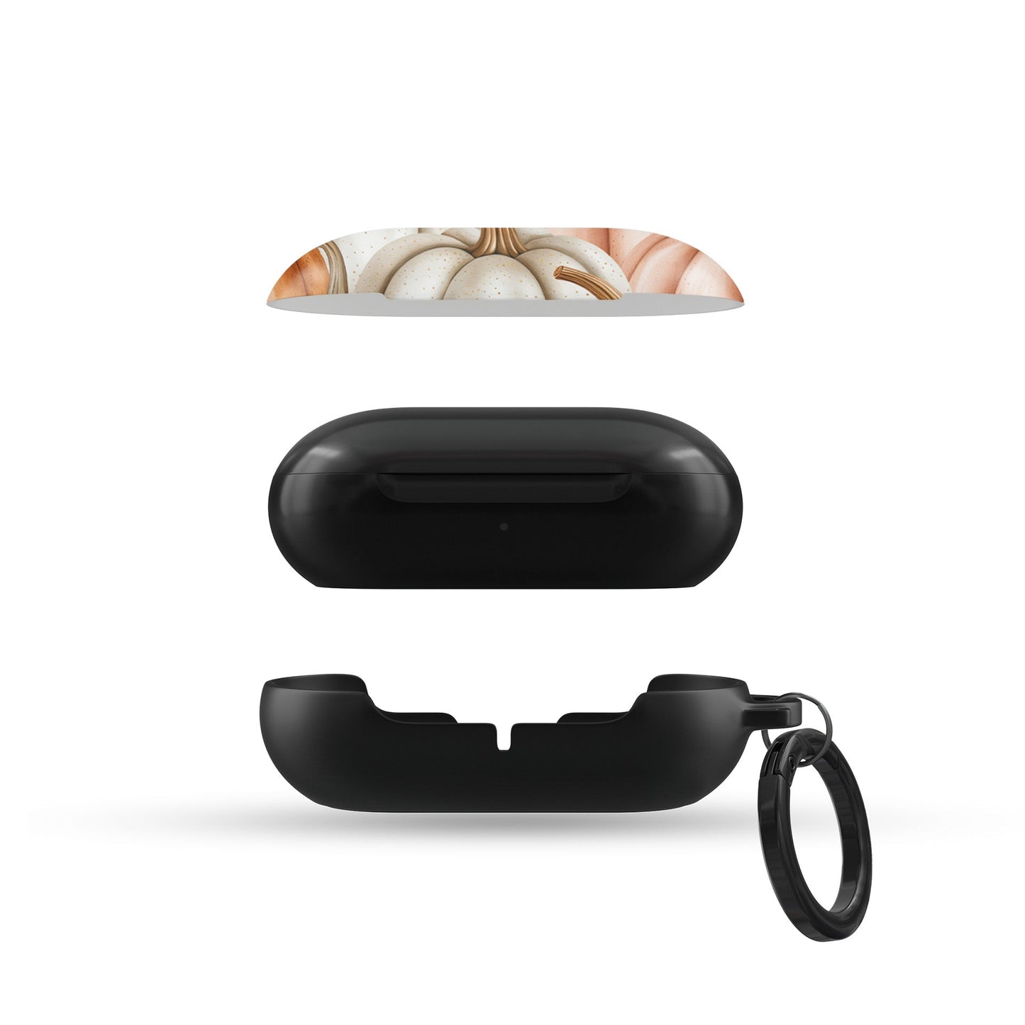Protective Samsung Buds Pro case with autumn pumpkin print