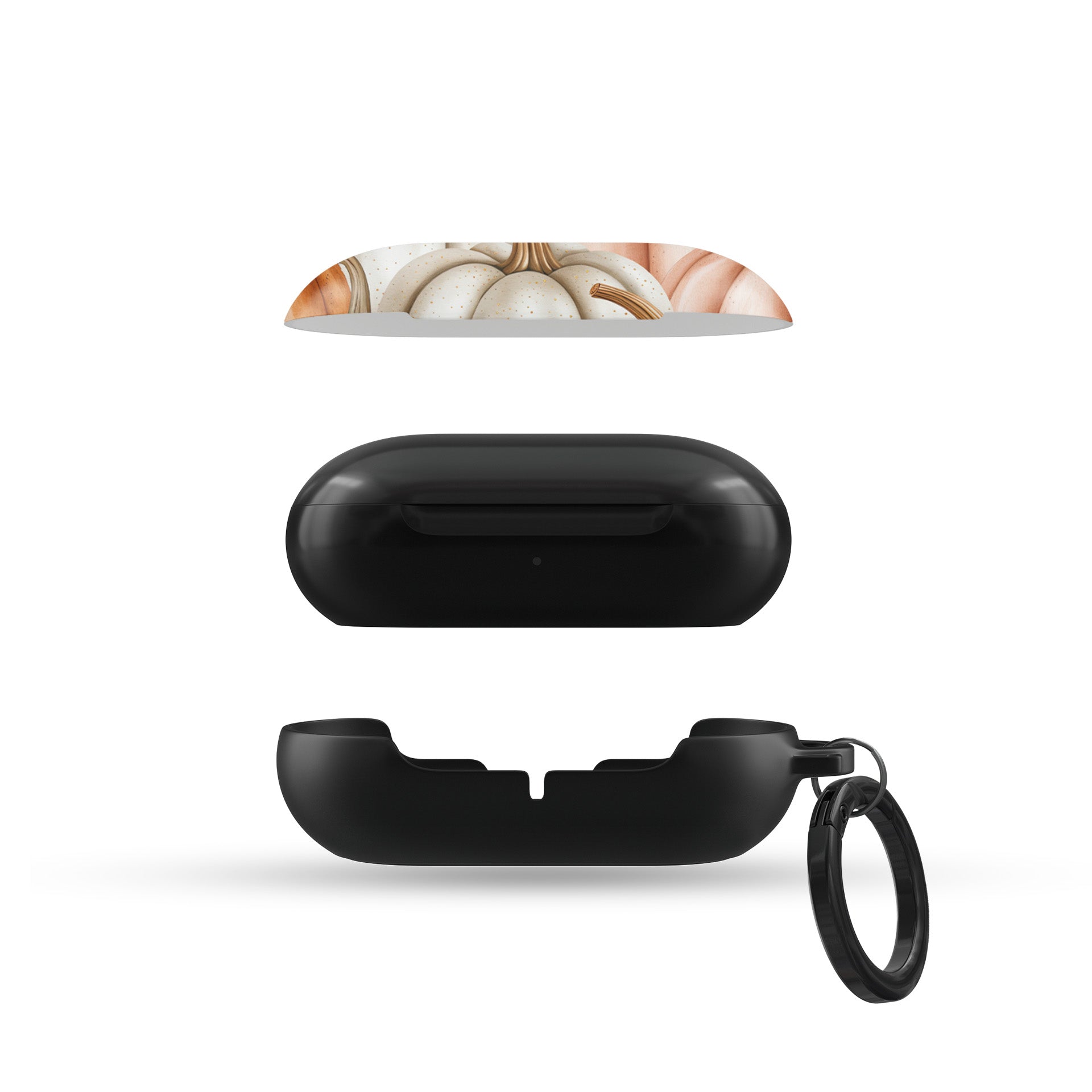 Protective Samsung Buds Pro case with autumn pumpkin print