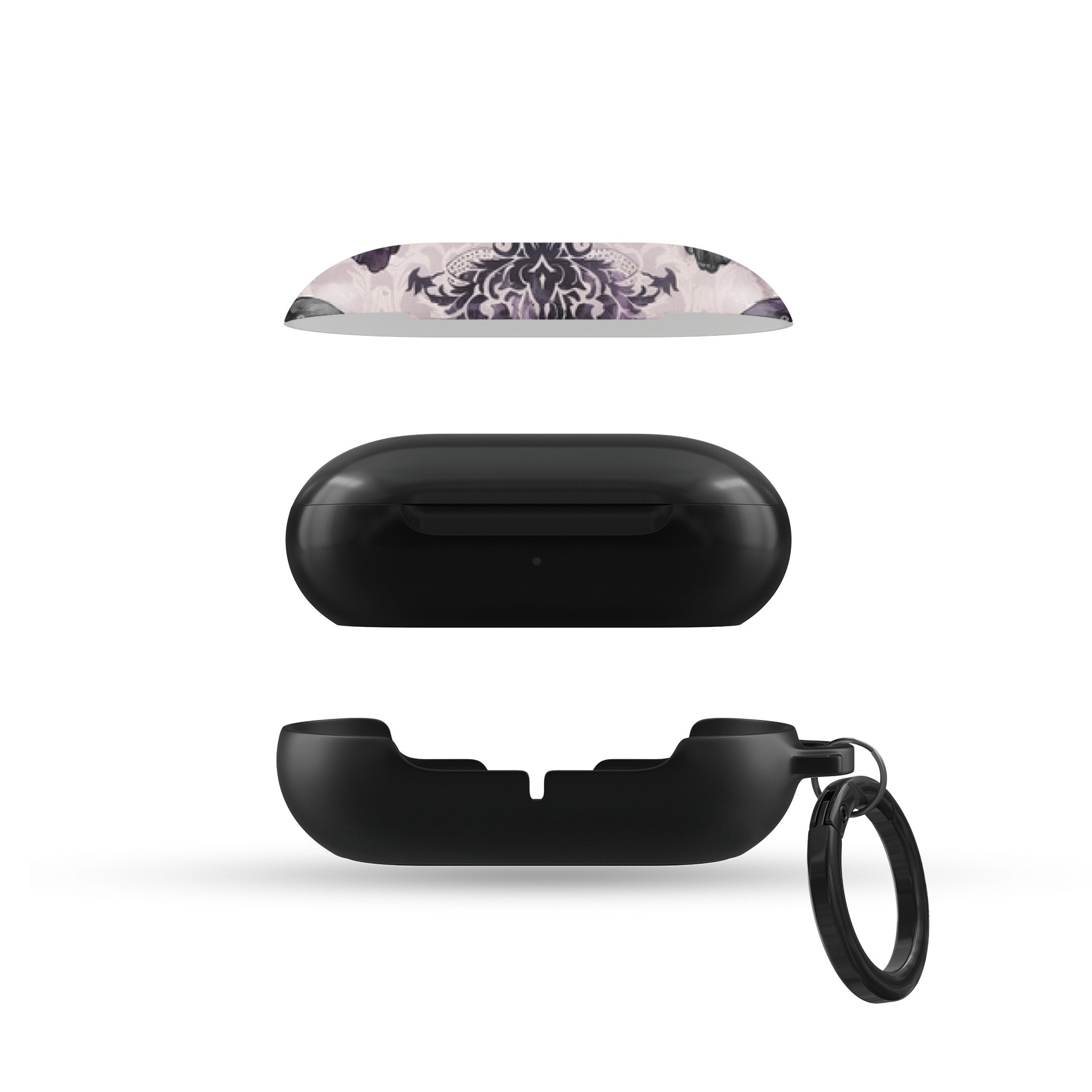 Raven’s Promise Samsung Buds Tough Case with raven artwork, glossy finish, and slim, impact-resistant shell.