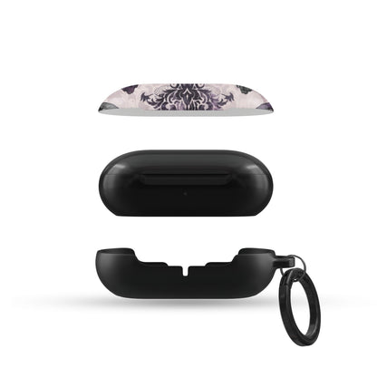 Raven’s Promise Samsung Buds Tough Case with raven artwork, glossy finish, and slim, impact-resistant shell.