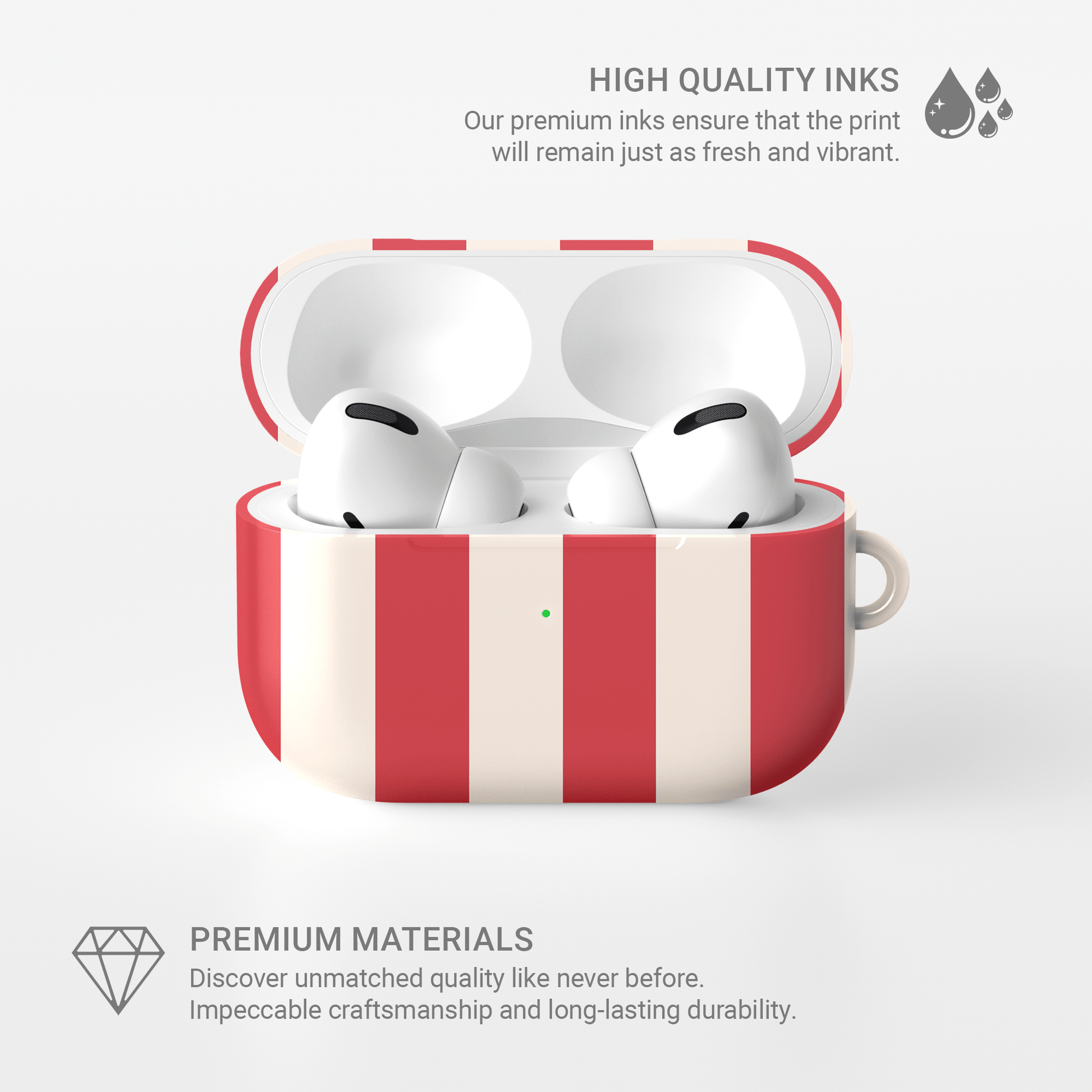 Red‑Ensign Bands | Apple AirPods Tough Case - Case & Charm