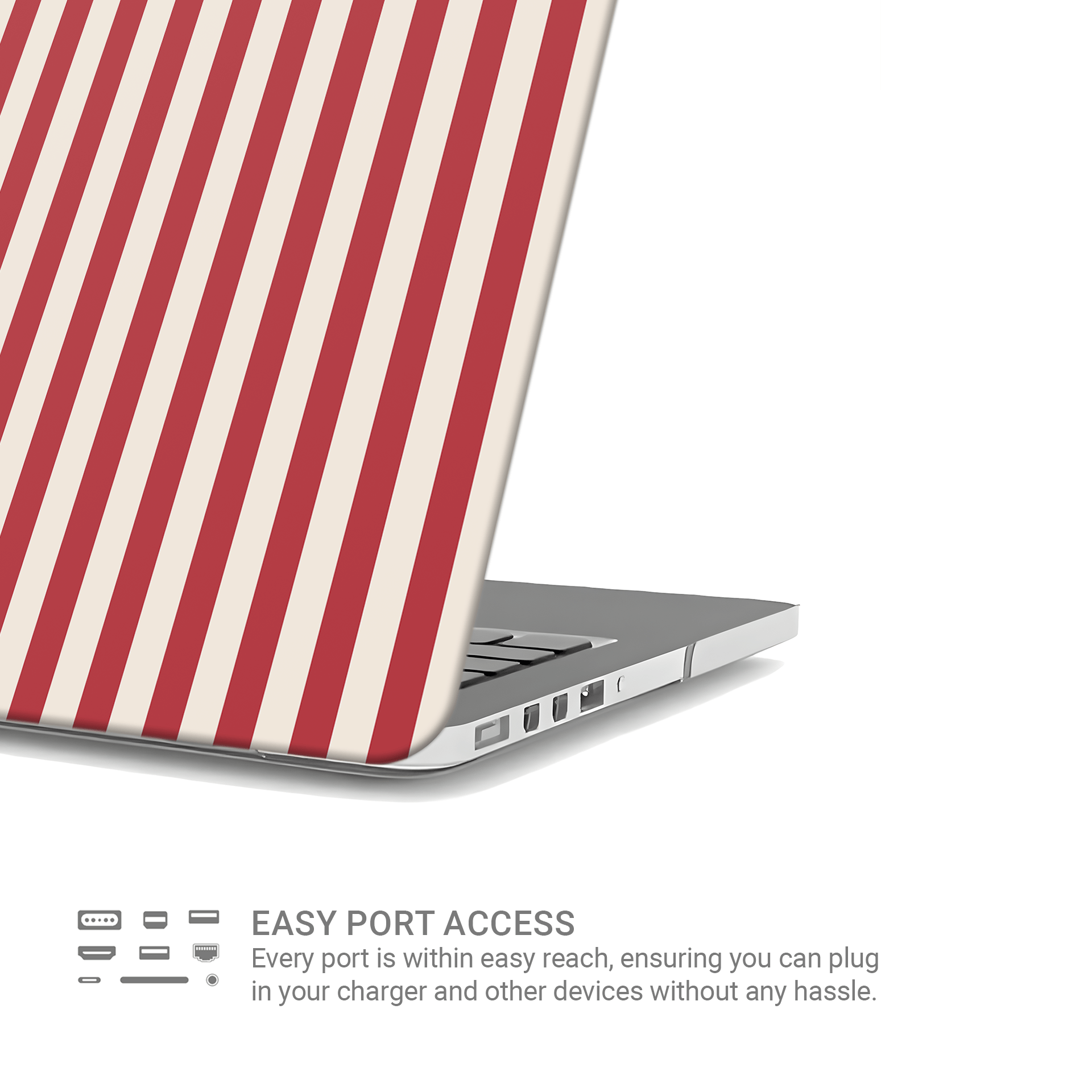 Red‑Ensign Bands | MacBook Case - Case & Charm
