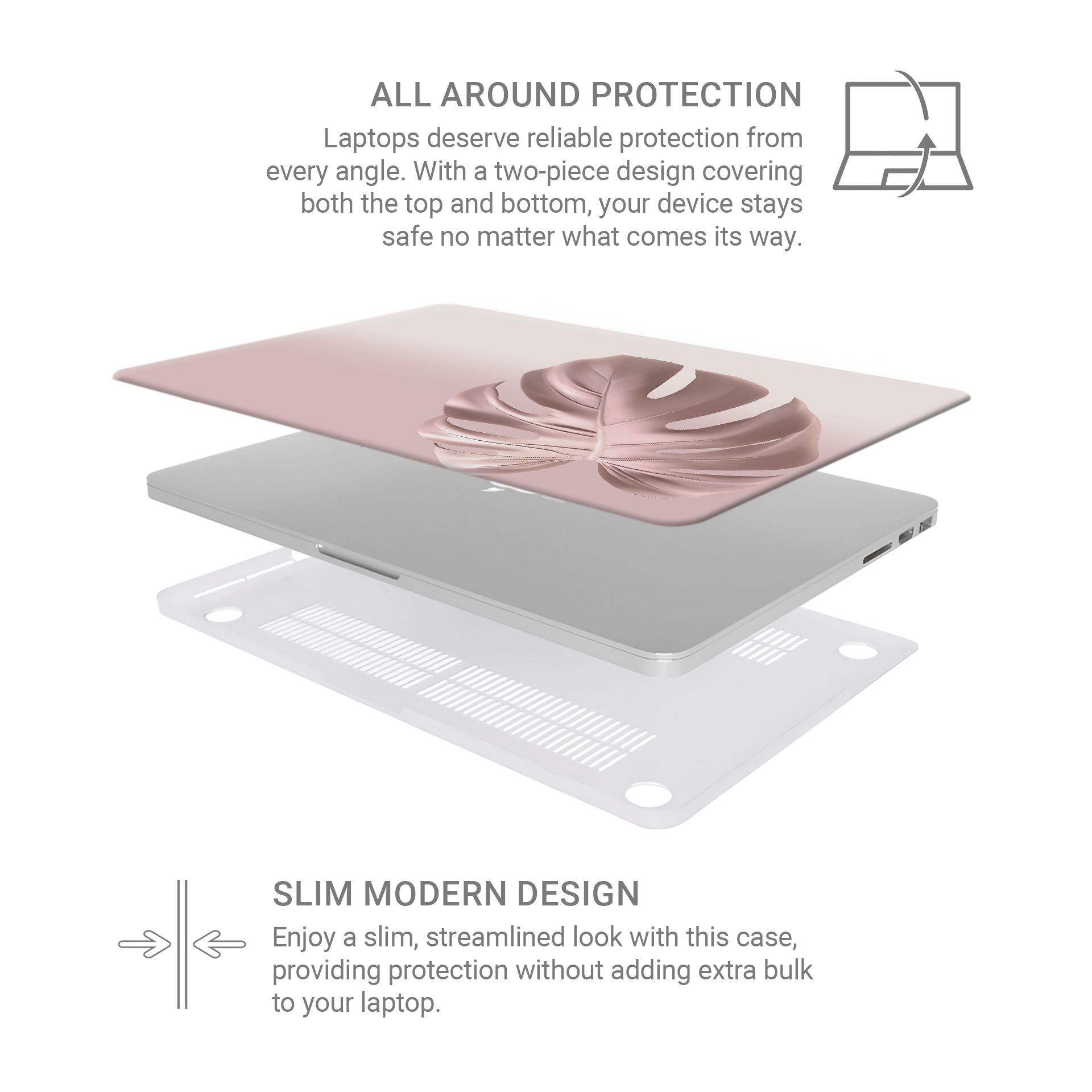 Rosé Tropic | MacBook Case - Case & Charm