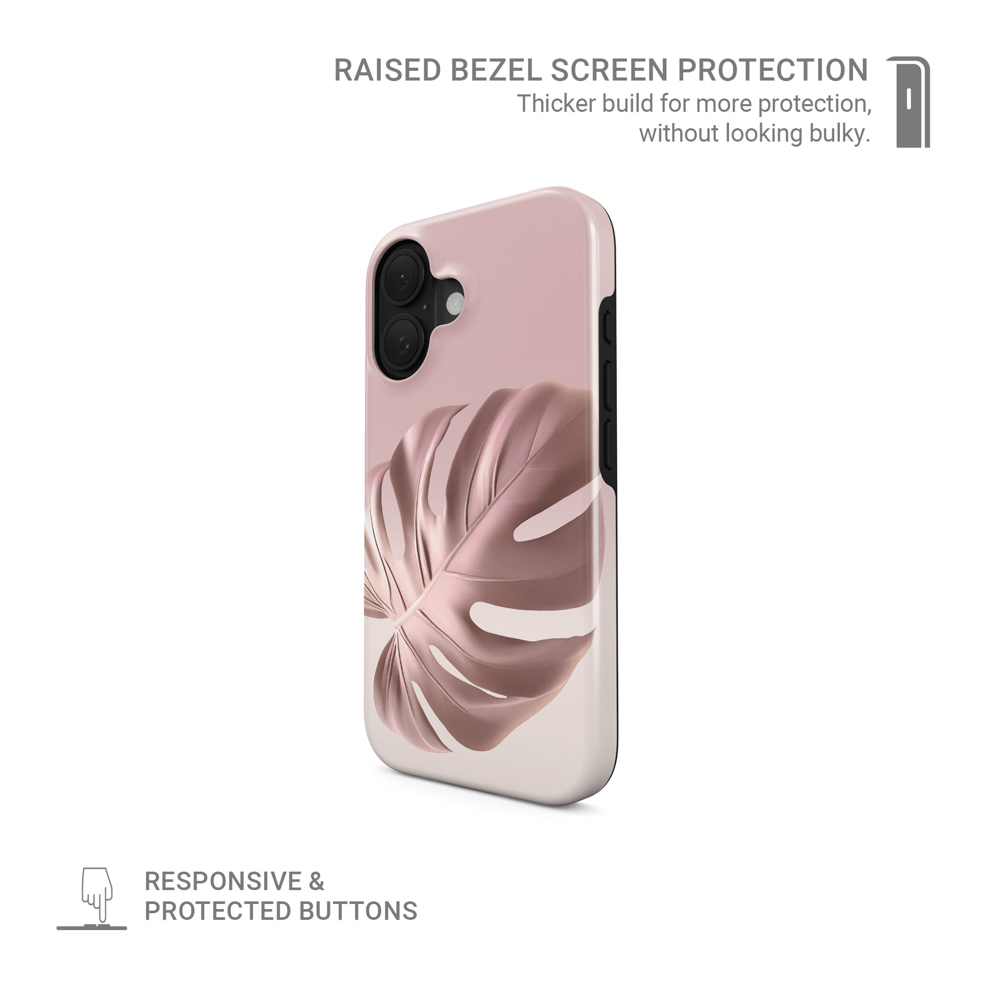 Rosé Tropic | MagSafe Tough Phone Case - Case & Charm