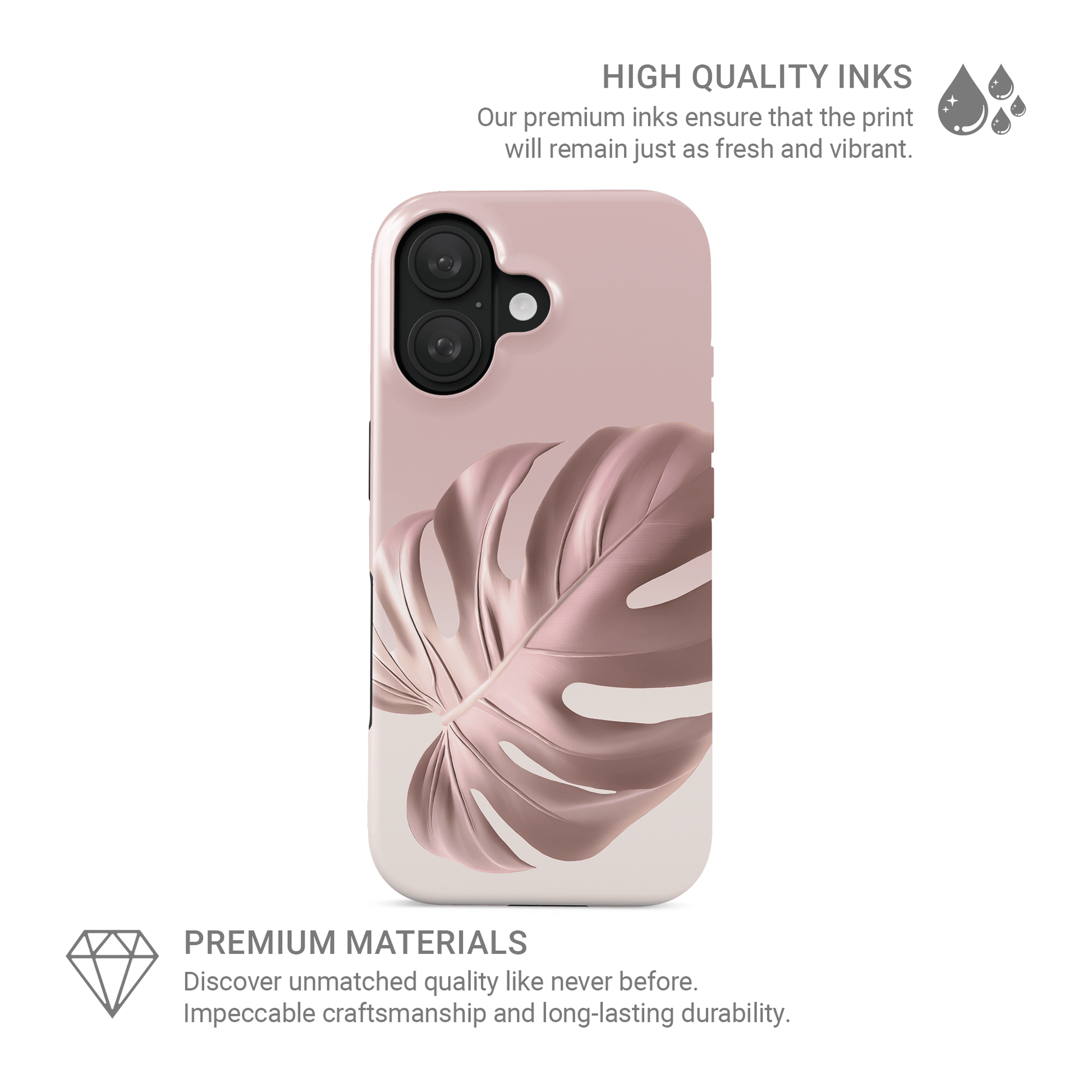 Rosé Tropic | Tough Phone Case - Case & Charm