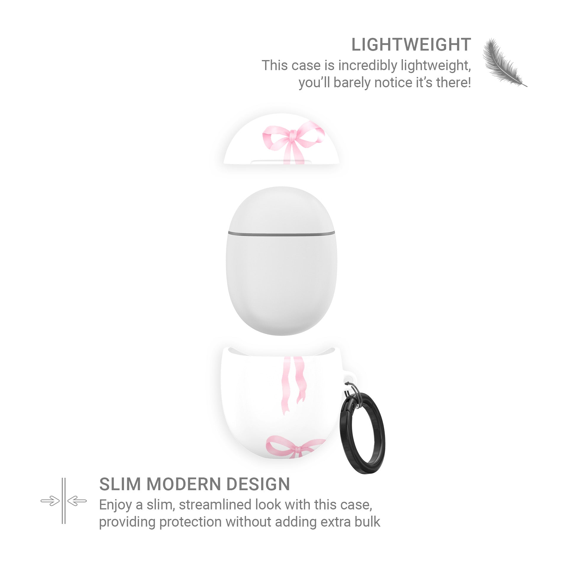 Satin Waltz Google Pixel Buds Case with pastel pink bow design on white background – stylish coquette cover for Pixel Buds 2, A-Series, Pro, and Pro 2