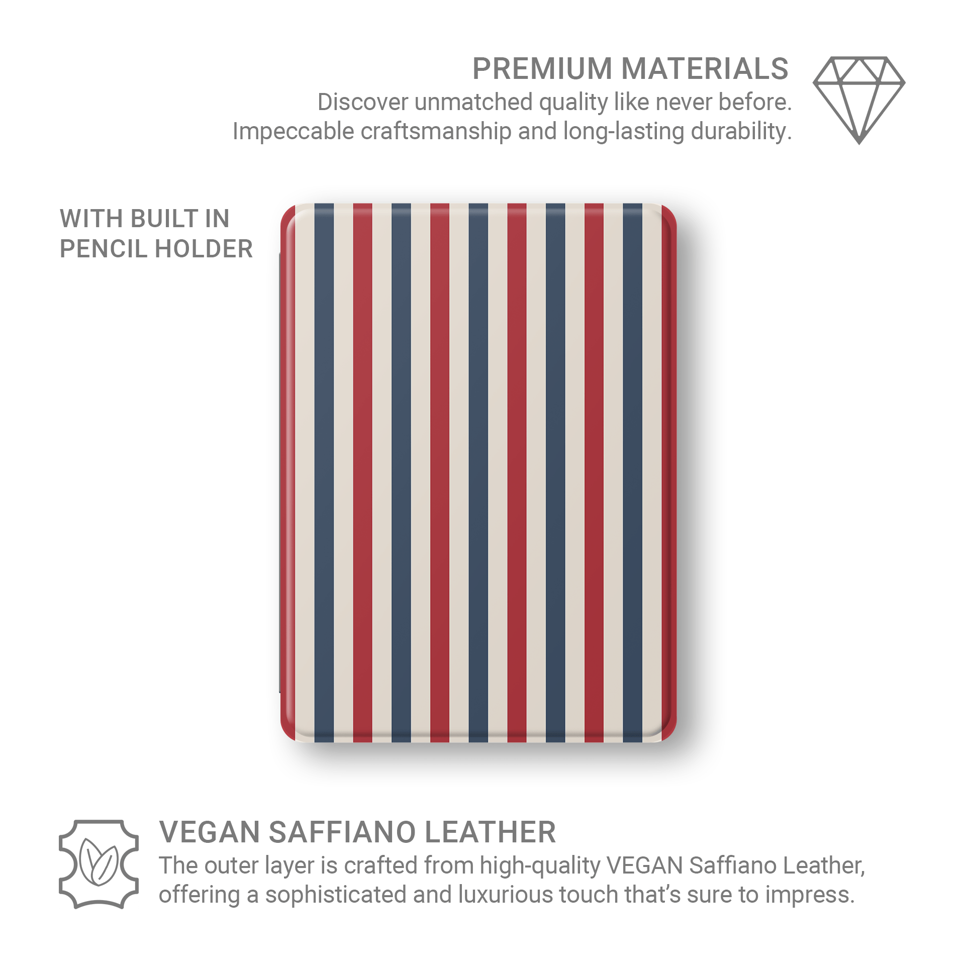 Semaphore Stripes | Apple iPad Case - Case & Charm