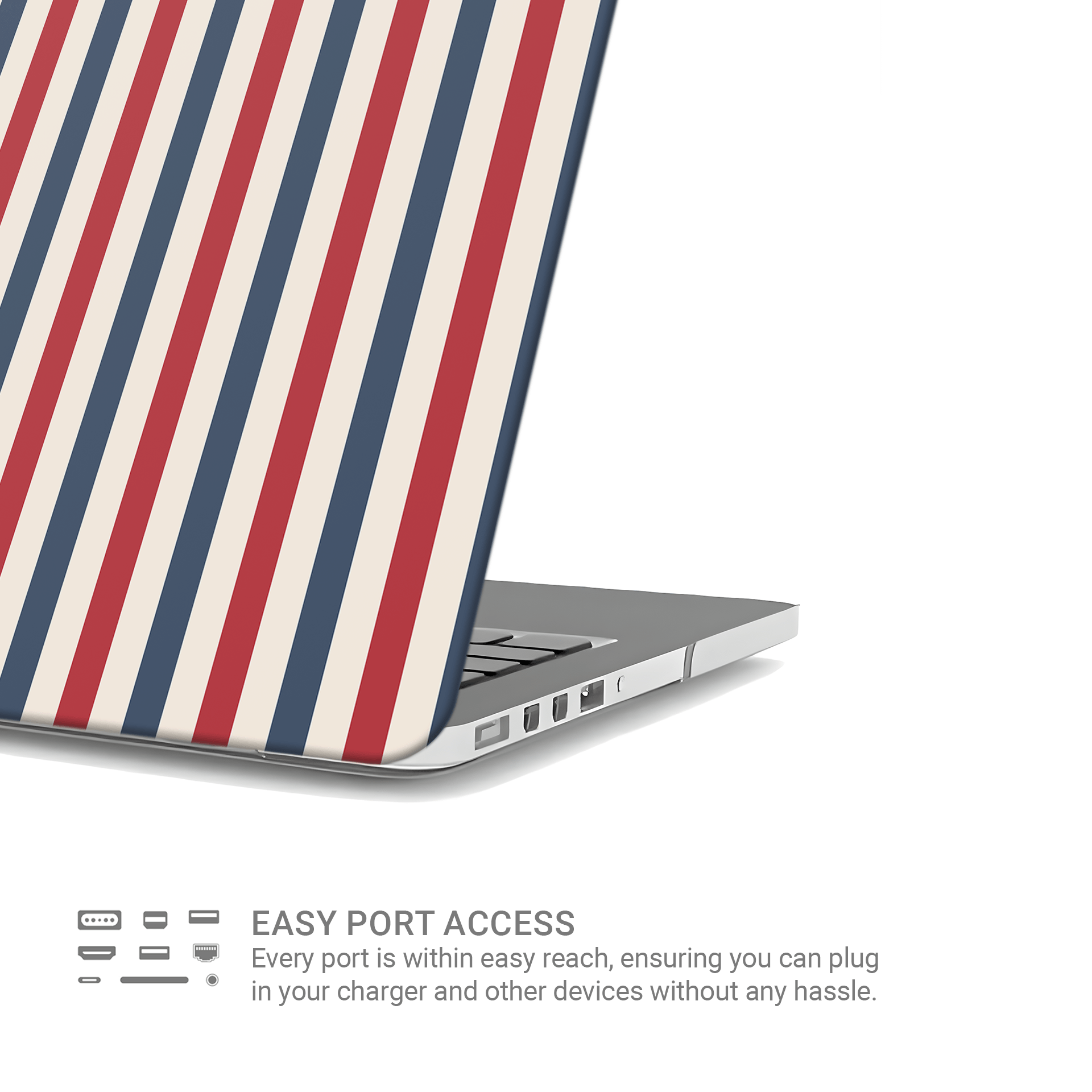 Semaphore Stripes | MacBook Case - Case & Charm
