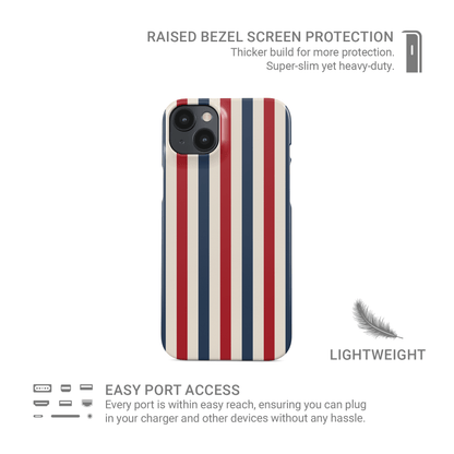 Blue and red protective phone case