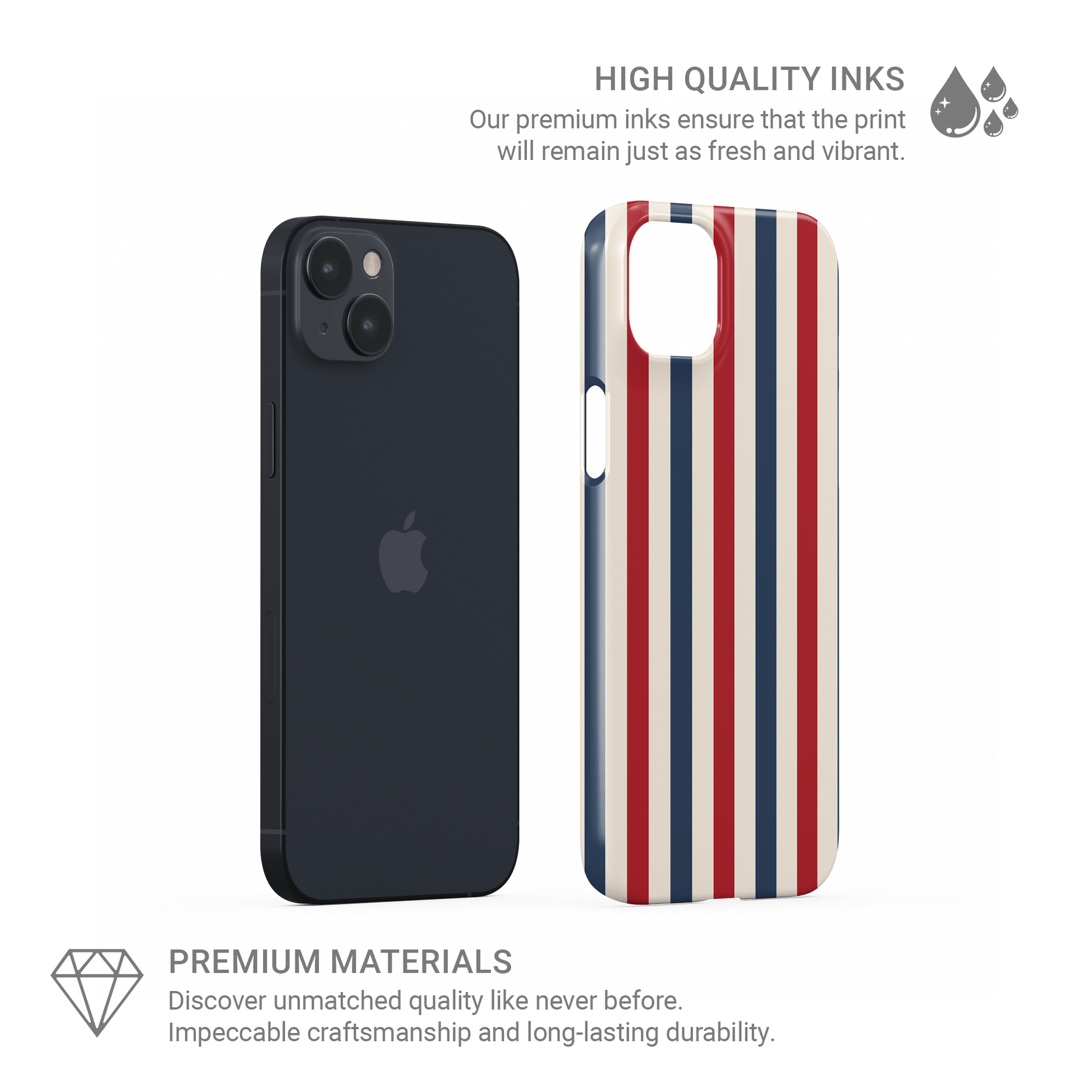 Blue and red protective phone case