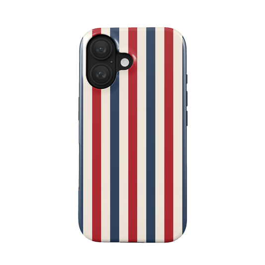 Red and Blue tough protective phone case for iPhone, Samsung and Pixel