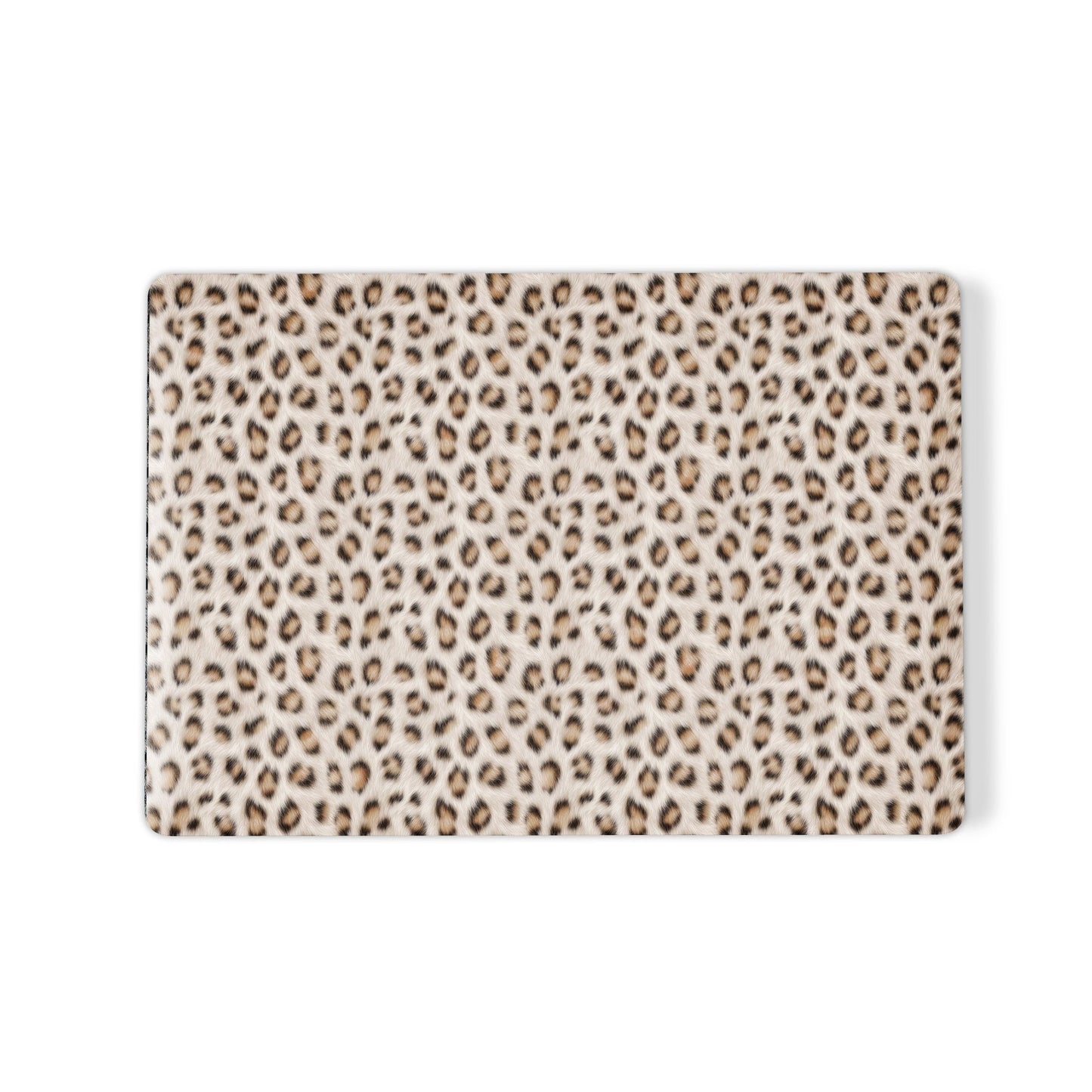 Snowy Roar MacBook Case with soft snow-leopard print, matte finish, snap-on shell and vented cooling base.