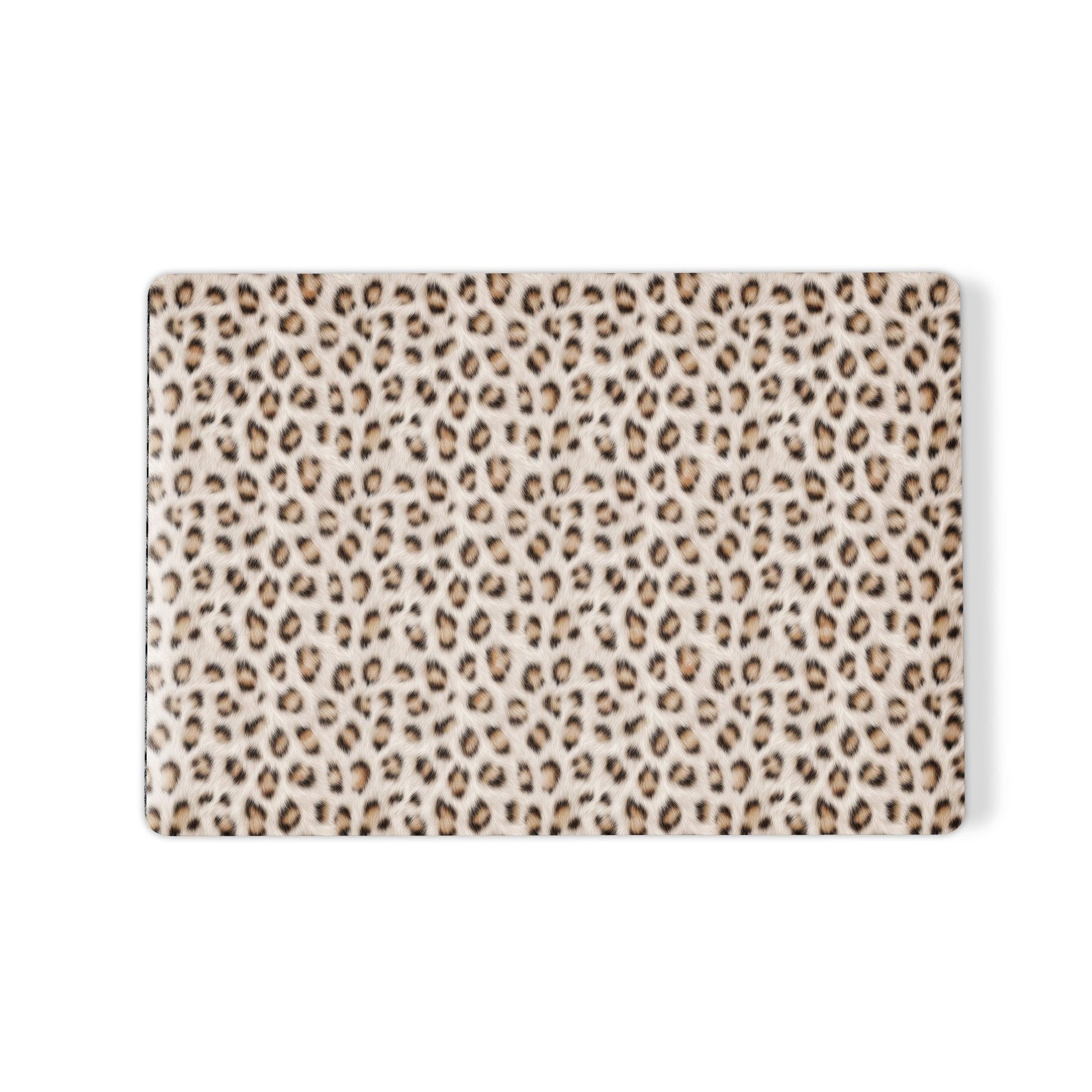 Snowy Roar MacBook Case with soft snow-leopard print, matte finish, snap-on shell and vented cooling base.