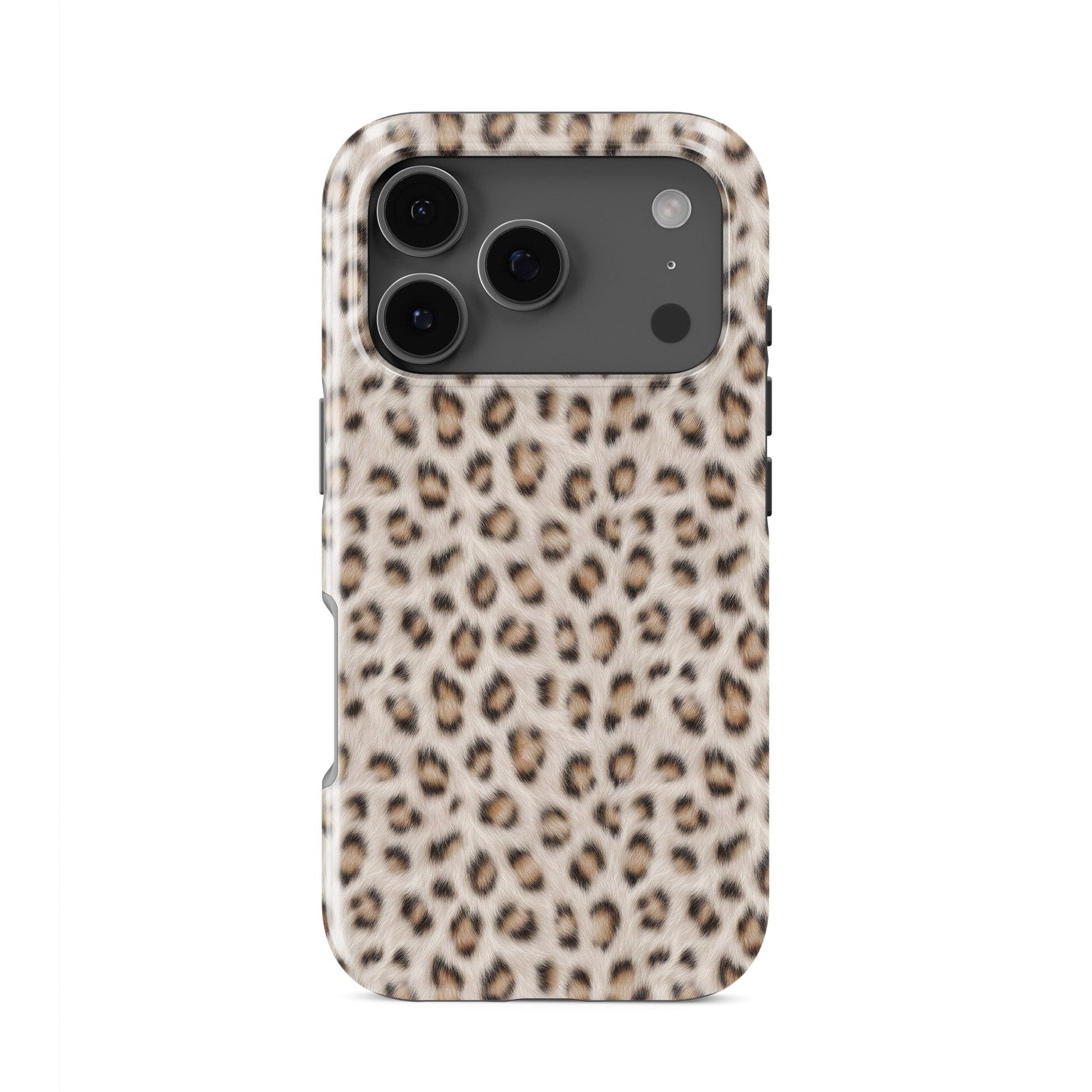 leopard print MagSafe Tough Phone Case with glossy finish