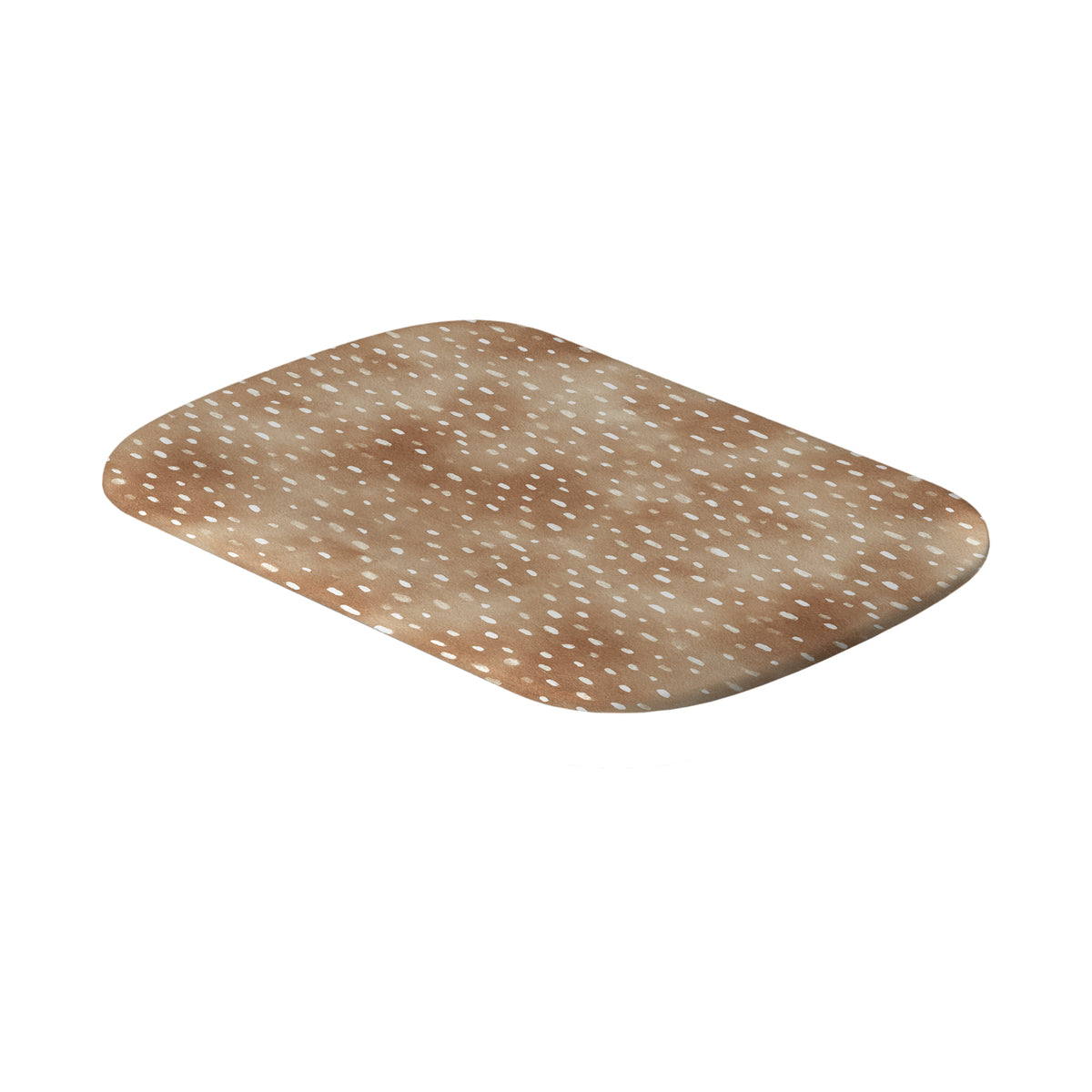 Fawn Fleck interchangeable power bank shell in warm beige with irregular tan flecks and a soft organic speckled pattern.