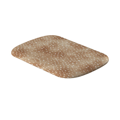 Fawn Fleck interchangeable power bank shell in warm beige with irregular tan flecks and a soft organic speckled pattern.