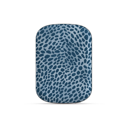 Poppy Blue Power Bank with deep blue animal spots scattered over powder blue from the Wild Atelier collection.