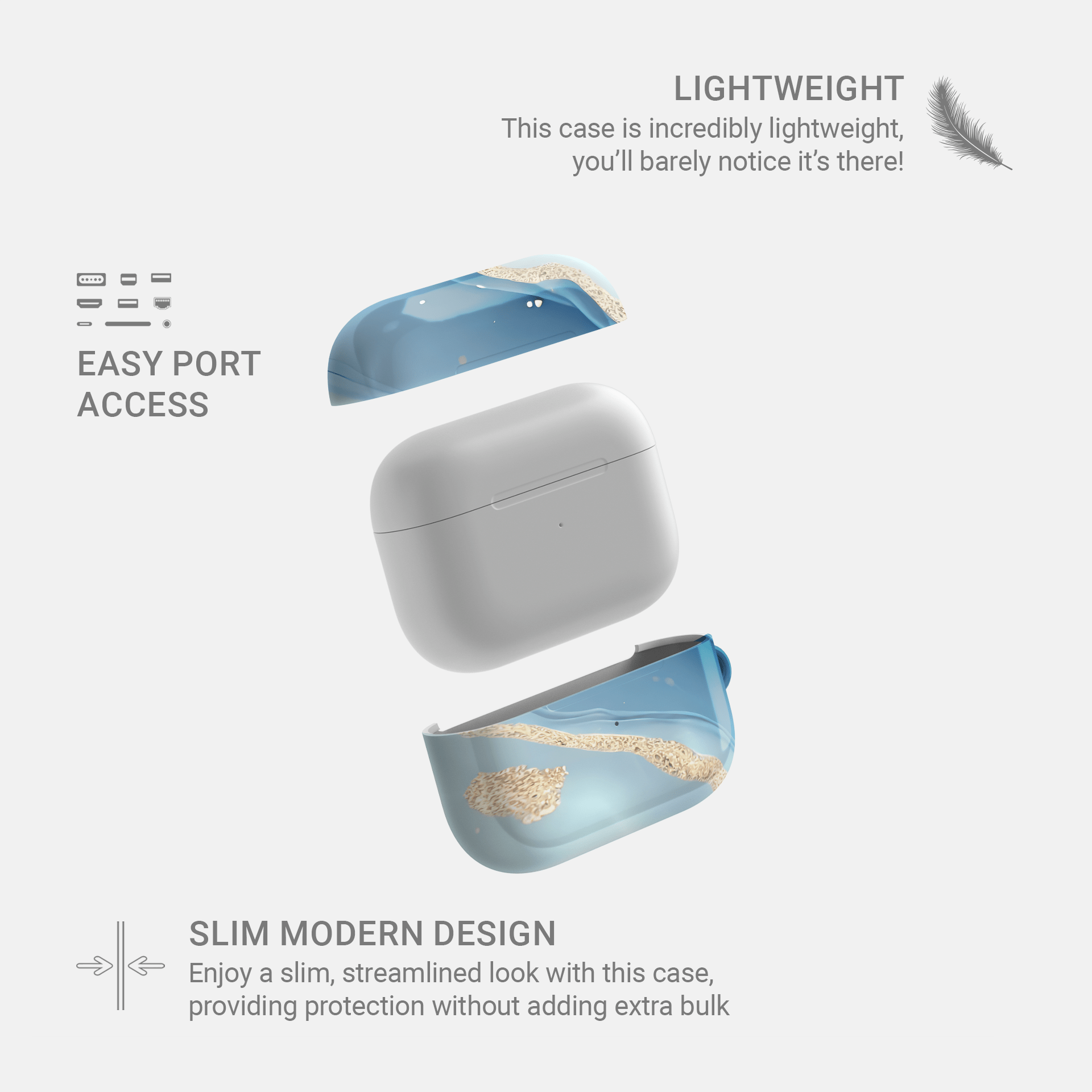Starlit Shores | Apple AirPods Tough Case - Case & Charm