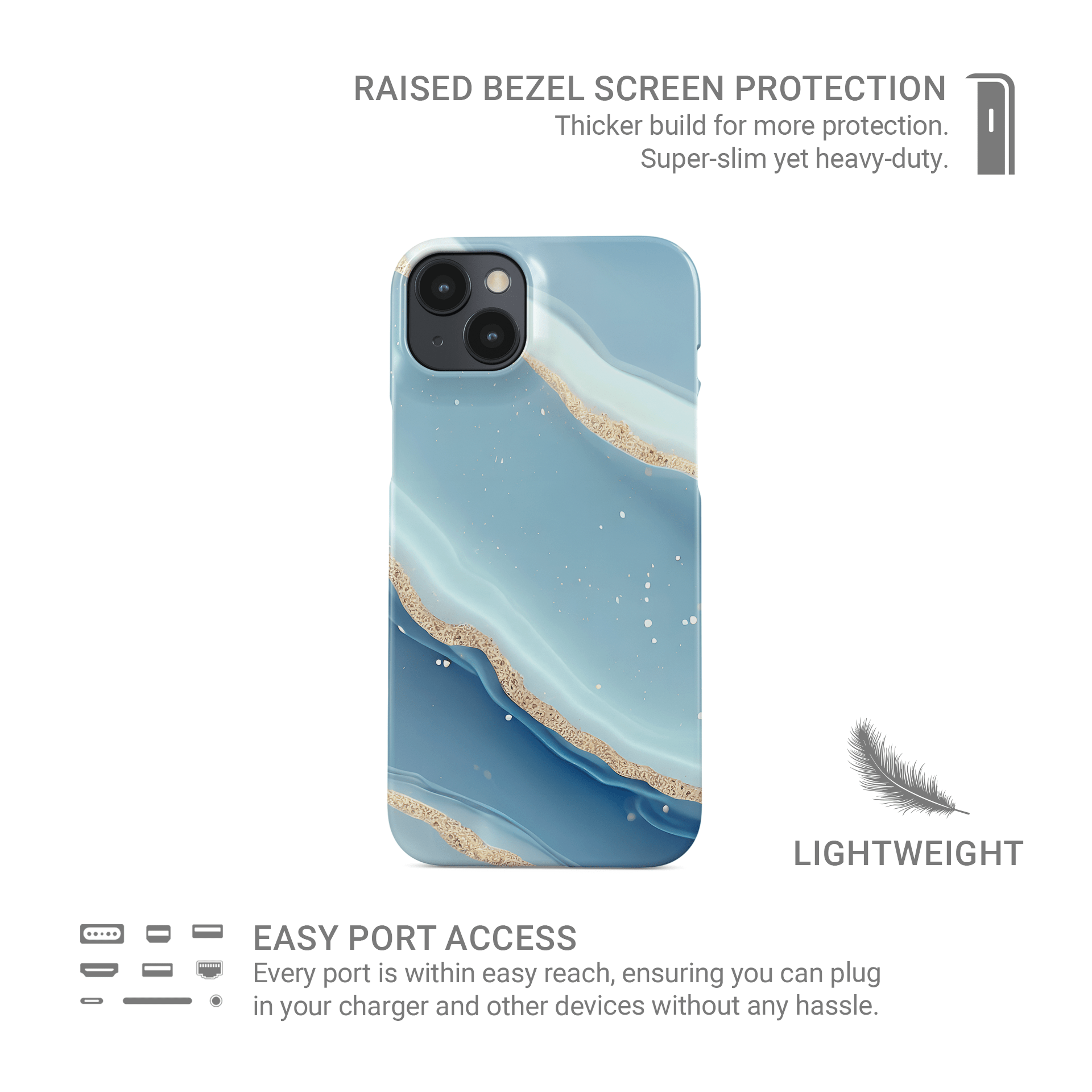 Starlit Shores | Snap Phone Case - Case & Charm