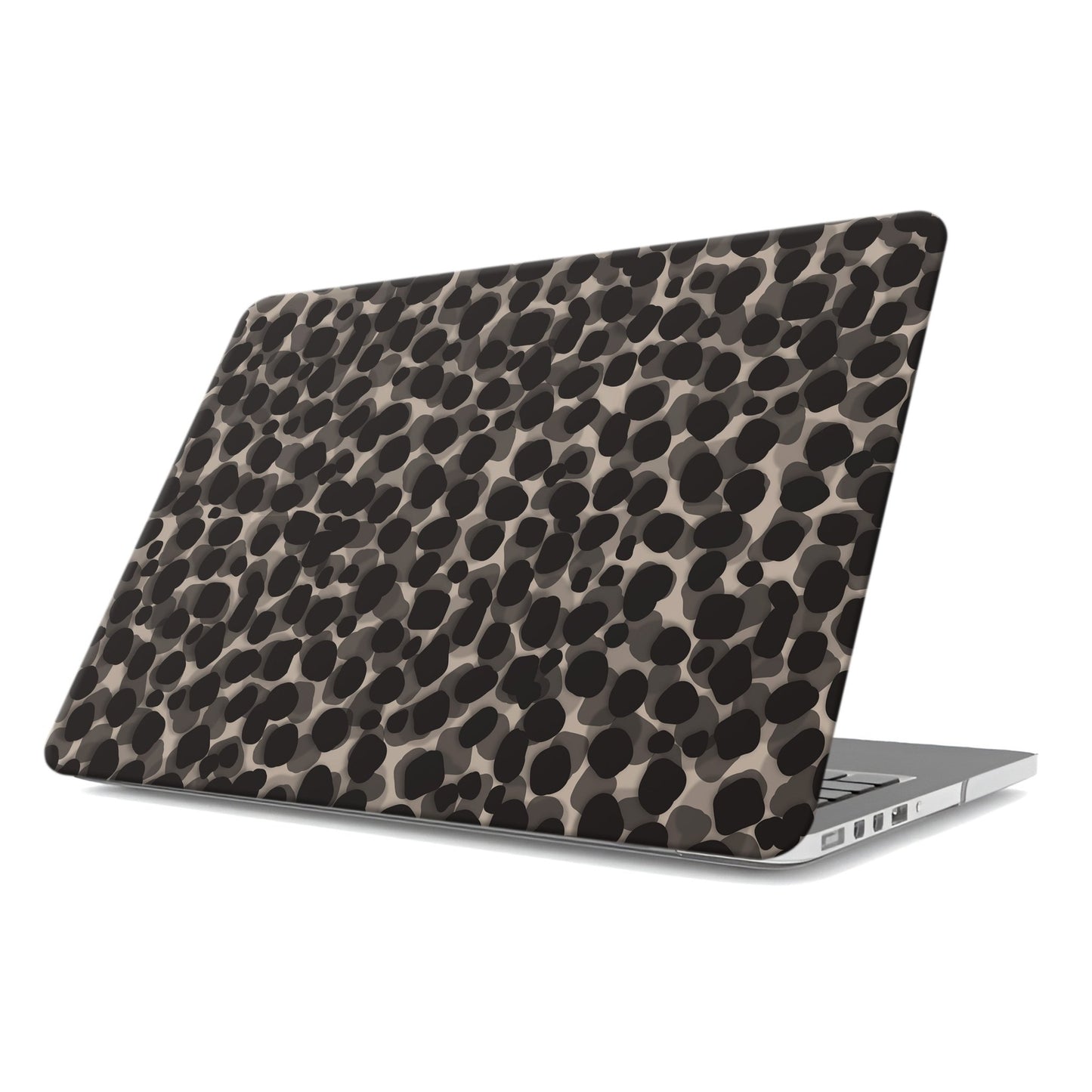 Stone Ash MacBook Case in matte grey marble design – slim protective laptop cover from Case & Charm.