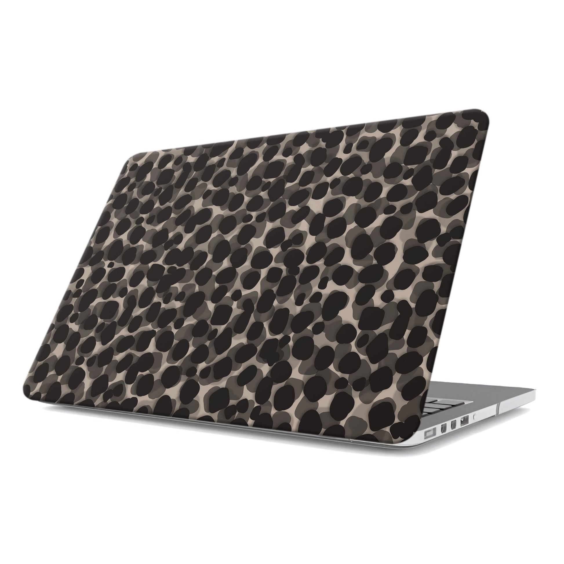 Stone Ash MacBook Case in matte grey marble design – slim protective laptop cover from Case & Charm.