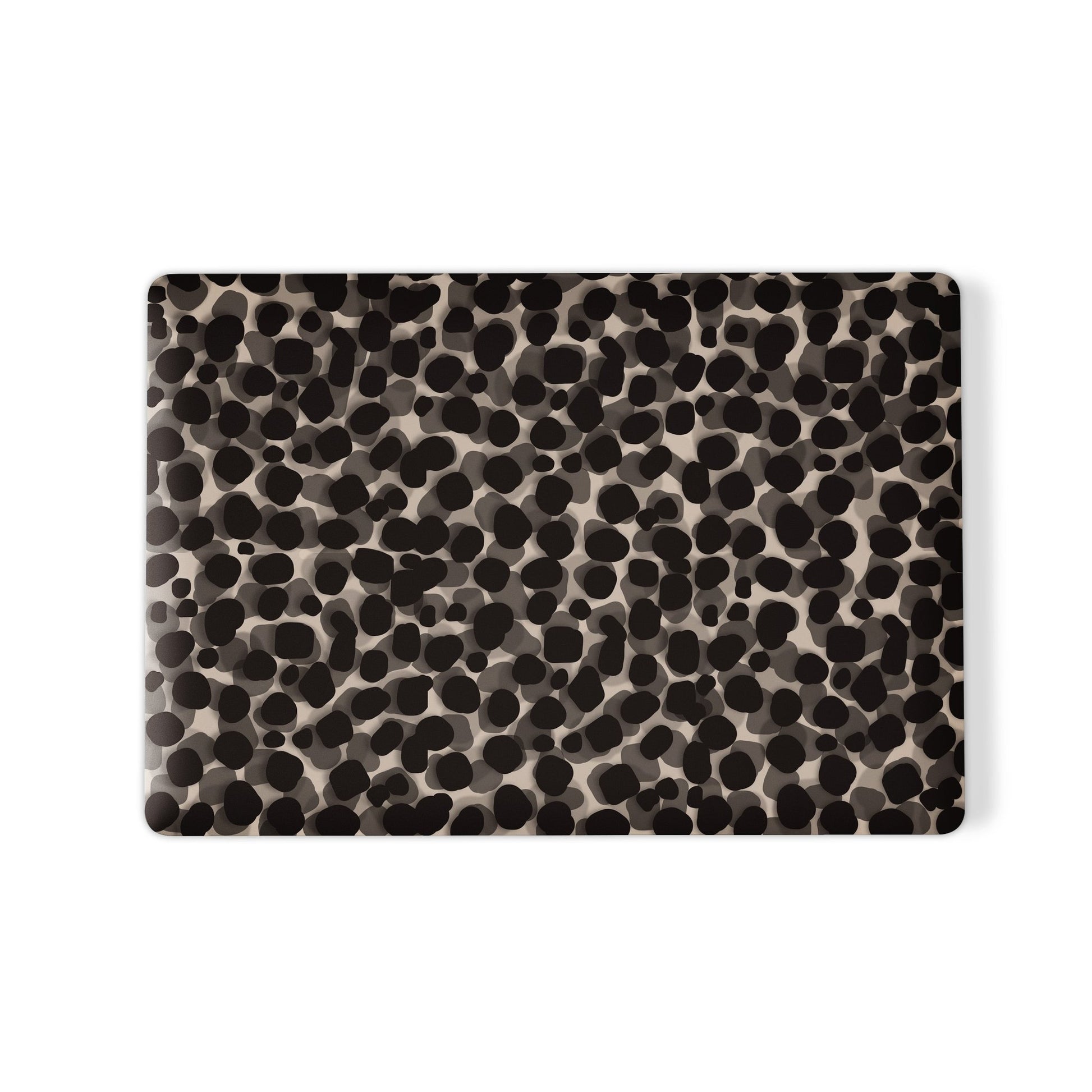 Stone Ash MacBook Case in matte grey marble design – slim protective laptop cover from Case & Charm.