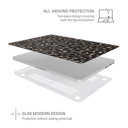 Stone Ash MacBook Case in matte grey marble design – slim protective laptop cover from Case & Charm.