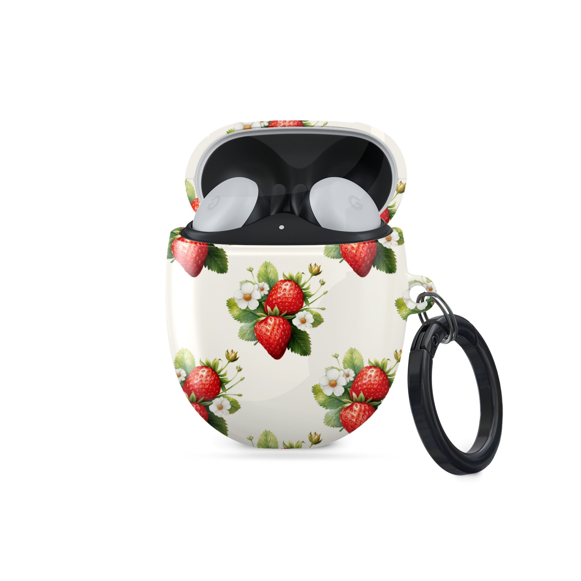 Strawberry Bliss | Protective Google Pixel Buds Tough Case - Case & Charm