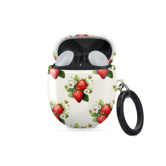 Strawberry Bliss | Protective Google Pixel Buds Tough Case - Case & Charm