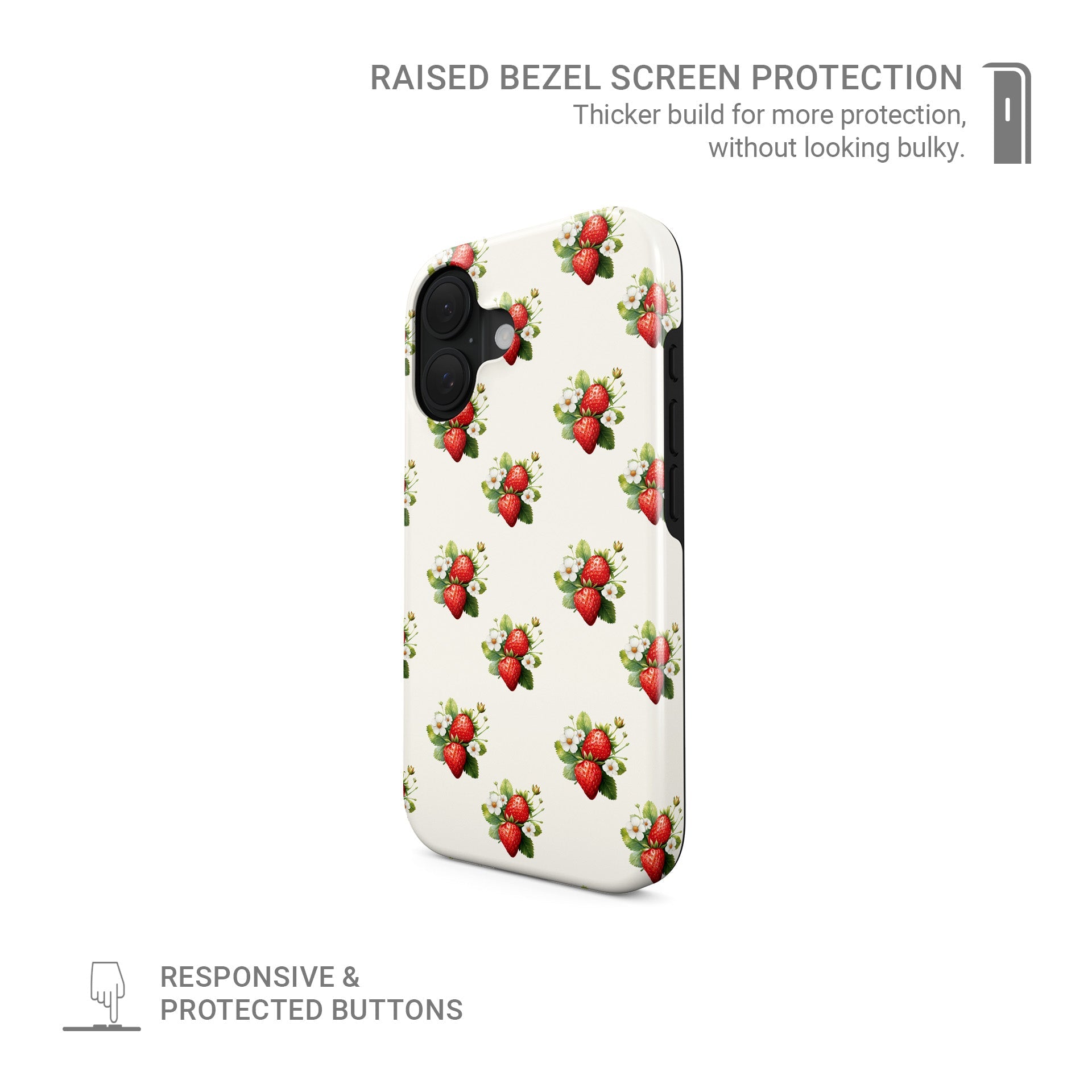 Strawberry Bliss | MagSafe Tough Phone Case - Case & Charm