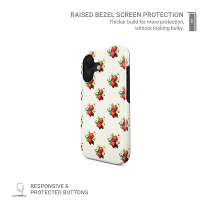 Strawberry Bliss | Tough Phone Case - Tech Accessories
