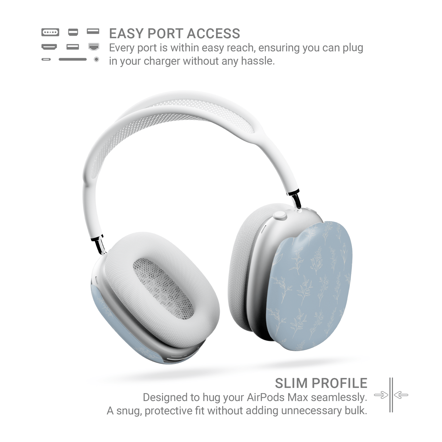 Tranquil Blooms | Apple AirPods Max Tough Case - Tech Accessories