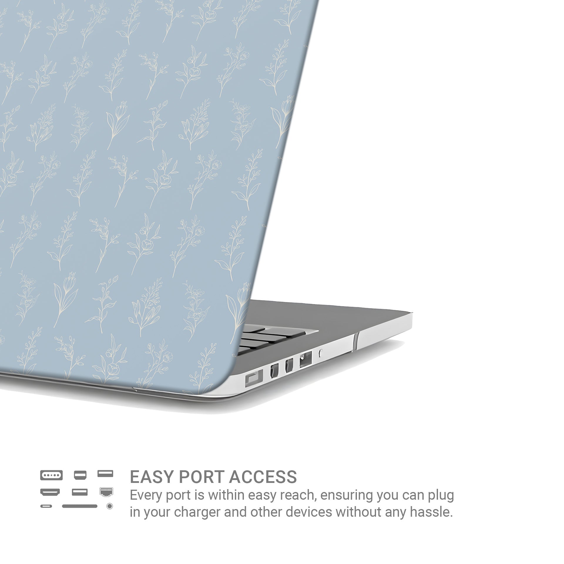 Tranquil Blooms | Protective MacBook Case - Tech Accessories