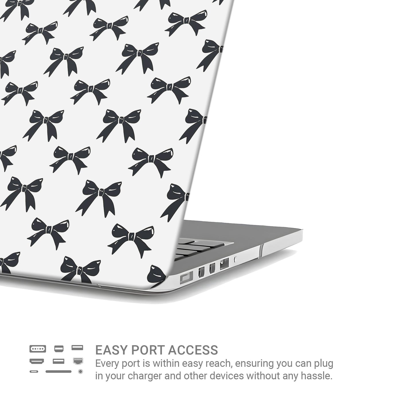 Cute kawaii-style MacBook case in glossy scratch-resistant finish