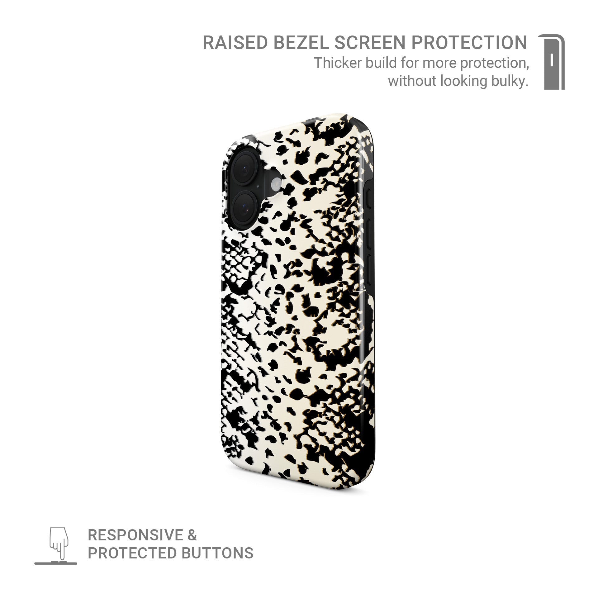 Snake print MagSafe tough protective phone case