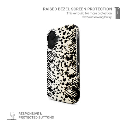 Snake print MagSafe tough protective phone case