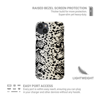 Snake print protective phone case