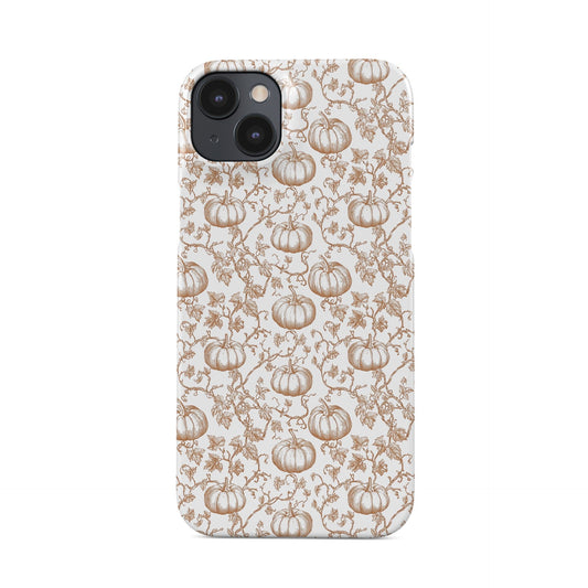 Cute snap phone case with pumpkin pattern