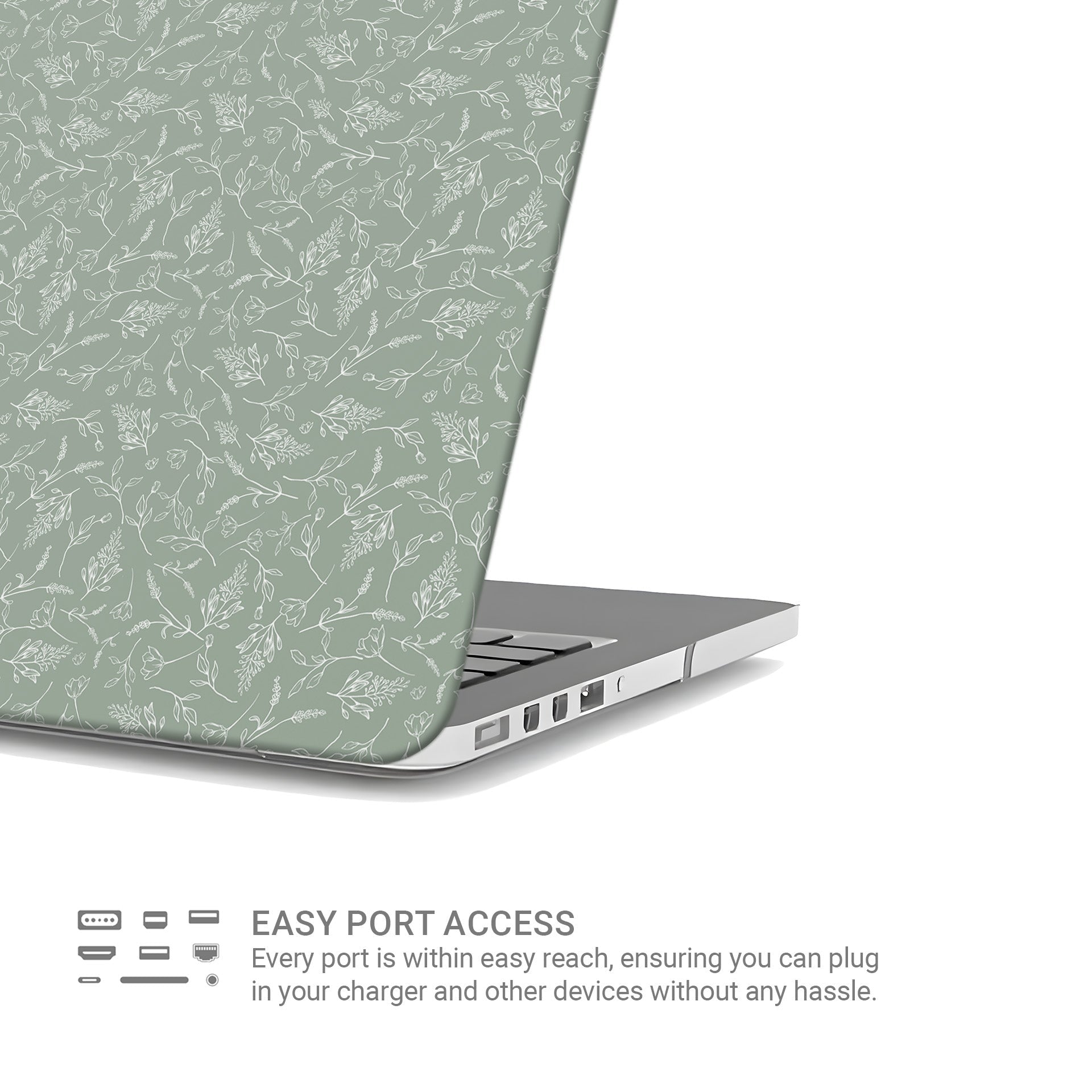 Whispering Greens | MacBook Case - Tech Accessories