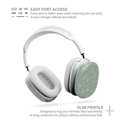 Whispering Greens | Protective Apple AirPods Max Tough Case - Tech Accessories