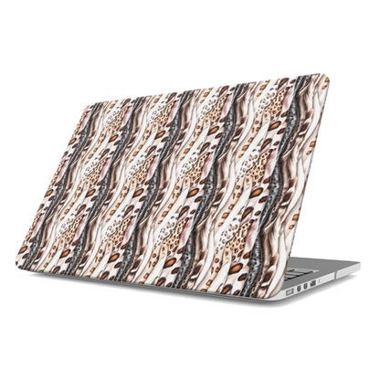 Wavy Streaks MacBook Case with soft abstract flowing pattern, matte finish, snap-on shell and vented cooling base.